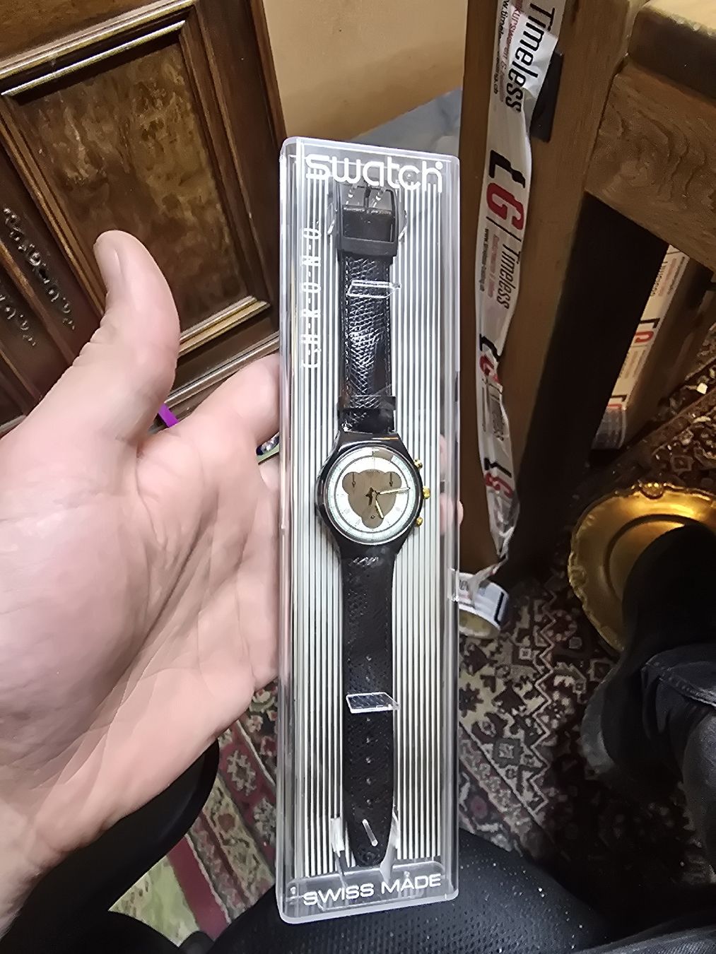 Swatch Orologi: Seltene Swatch Uhr Chrono OVP – Nuovo e nell'imballaggio originale da Rorschach venduto da TimelessTrading 4