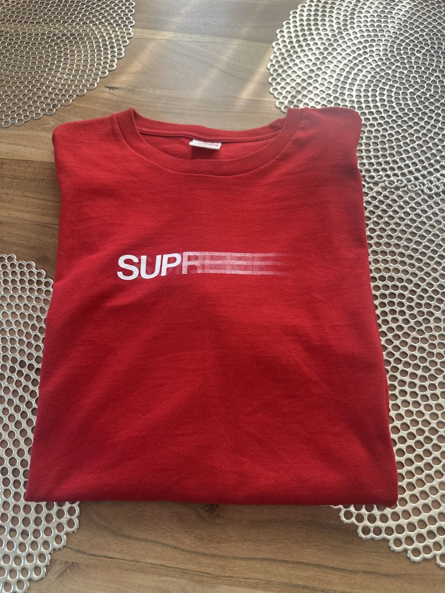 Supreme T-shirts: Supreme T-Shirt Motion Logo Red – D'occasion à Goldach par Lenny0220 7