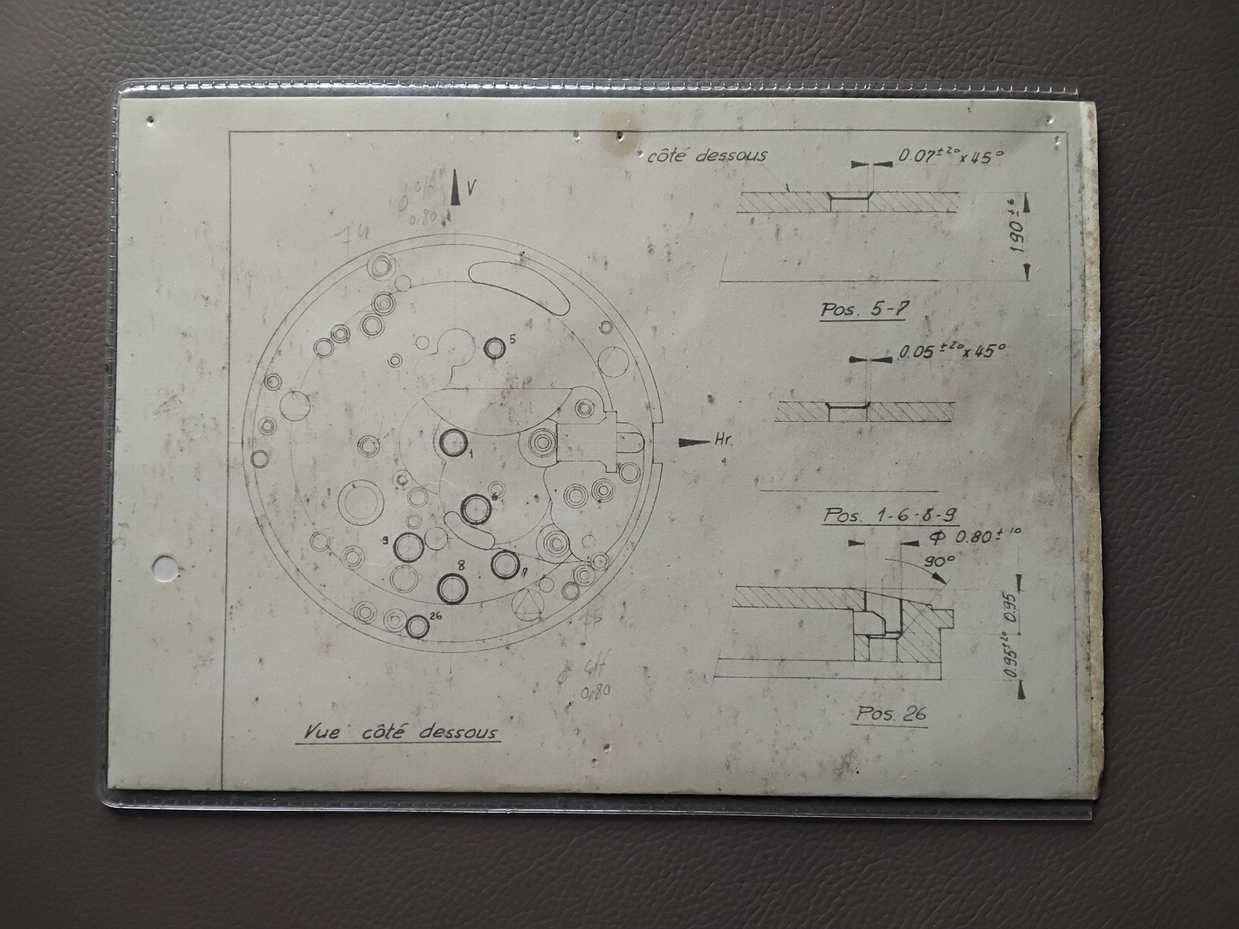 Documenti: Omega Platine  Control Blatt 1970 , Selten – Usato da Biel/Bienne venduto da taki25 2