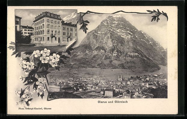 Cartes postales: Glarus, Gesamtansicht aus der Vogelschau – D'occasion à Berlin par bartko-reher