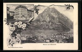 Glarus, Gesamtansicht aus der Vogelschau