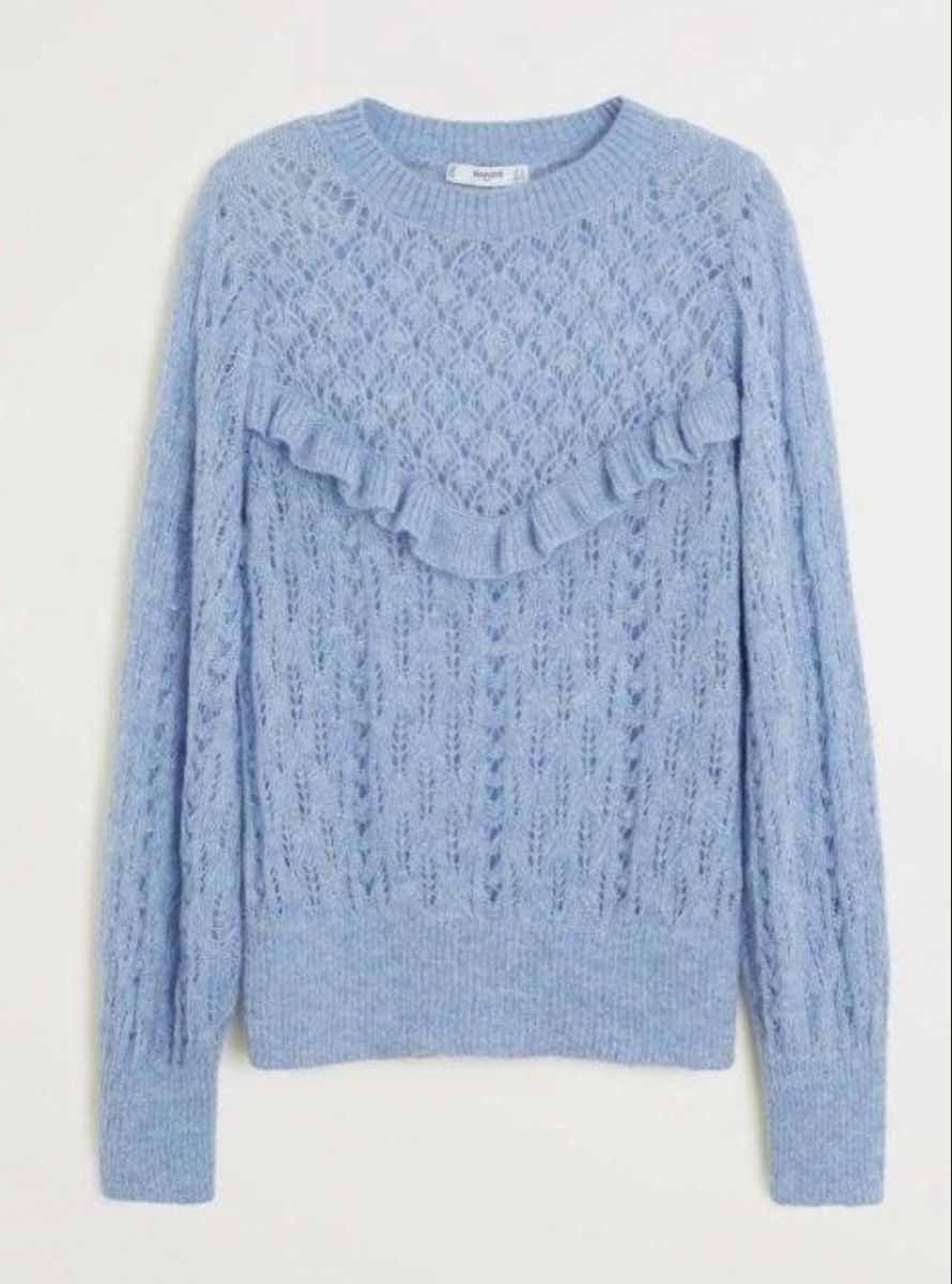 Mango Pulls & Sweat-shirts: Mango Strickpullover mit Rüschen! – D'occasion à Baden par Tiffany6878