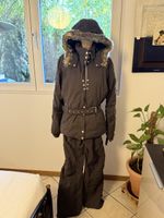 Combinaison de ski femme Poivre Blanc, brun chocolat, L/XL