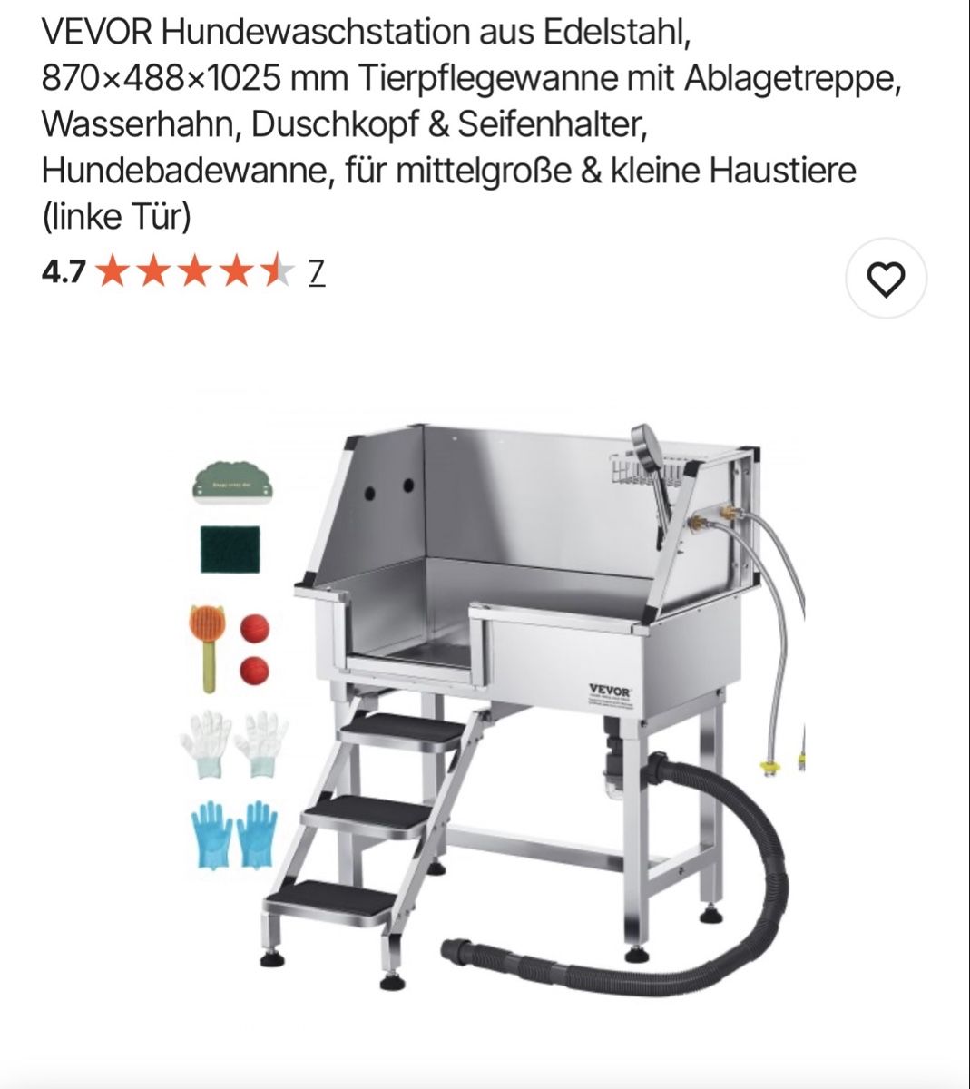 Vasche da bagno: Vevor Hundebadewanne NEU – Nuovo (secondo la descrizione) da Kirchberg BE venduto da muesel1 1