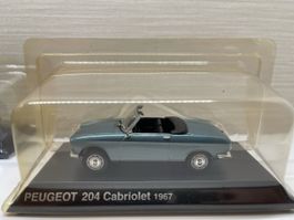 Peugeot 204 Cabriolet, 1967, Miniatur, Top Zustand! 1:43
