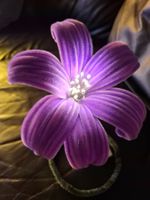 Lilien Lampe lila/violet Blume Handarbeit