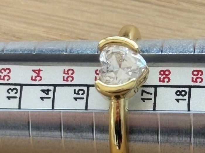 Anelli: Luxus Elegante Gr.18:8 Ring  Farbe : Gold – Nuovo (secondo la descrizione) da Biel-Bienne venduto da Roserosse13 5
