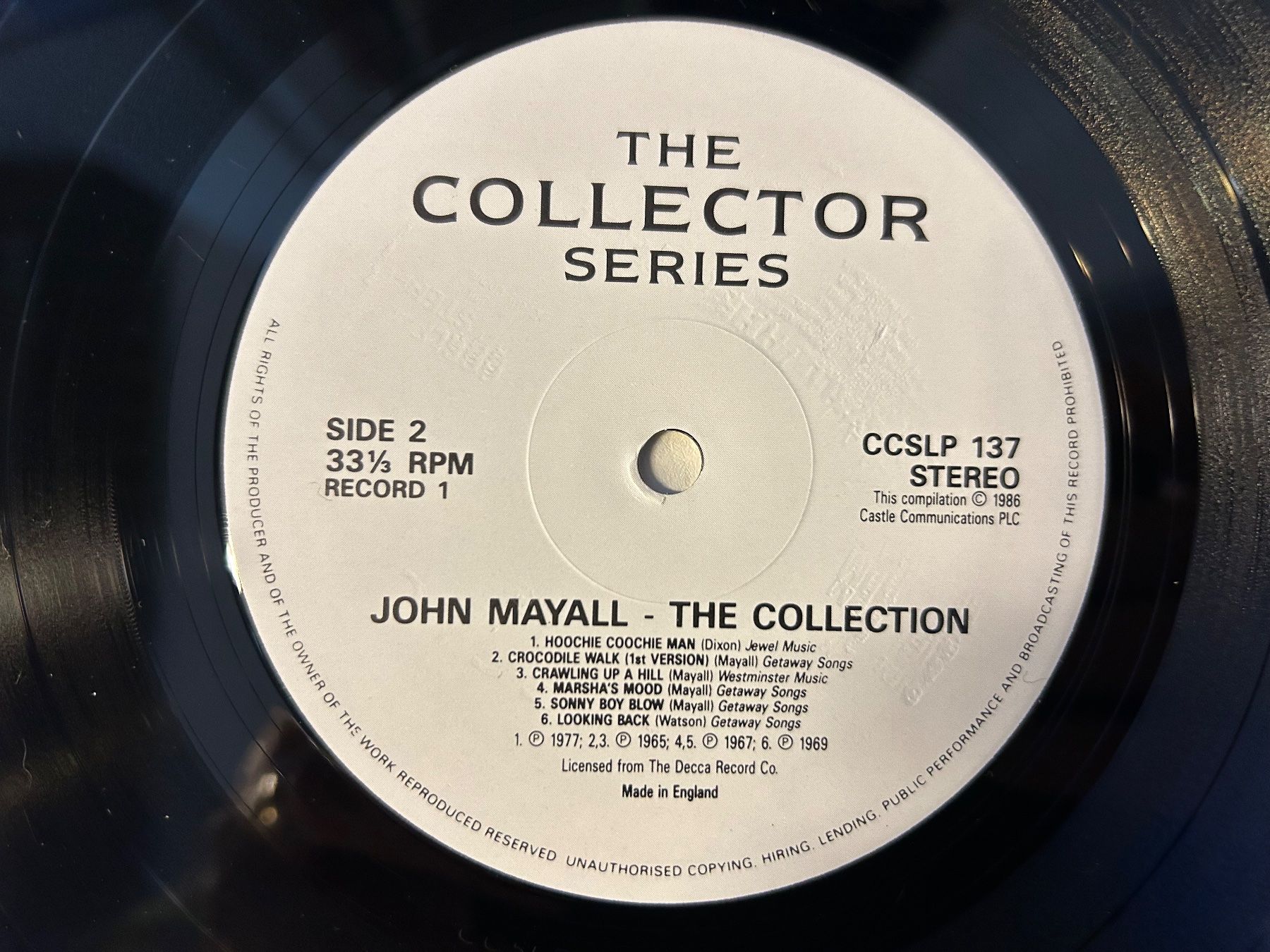 Schallplatten: John Mayall - The Collection - 2 LP Vinyl – Gebraucht aus Aesch BL von BlueMusicRecords 4