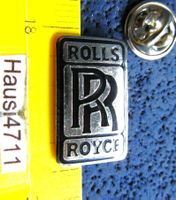 RR ROLLS ROYCE AUTO LOGO PIN SILBRIG ENAMEL  23x14mm