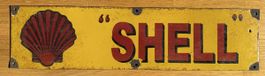 Shell Emailschild / Emaille Schild