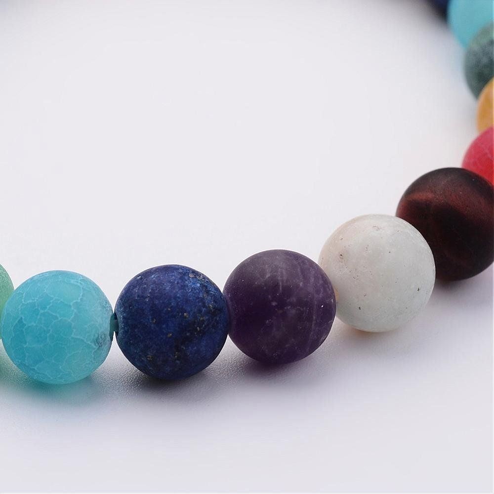 Bracciali & Braccialetti: Armband aus  Edelsteinen, gefrostet – Nuovo (secondo la descrizione) da Alpnachstad venduto da perlengaby 1