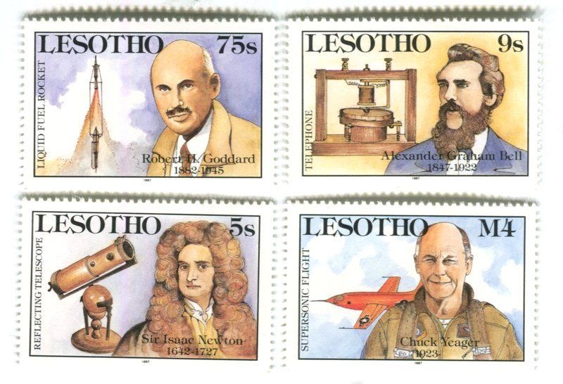 Tous les timbres: Briefmarken "Erfinder". Lesotho. – Neuf avec emballage d'origine à Basel par Butsch5