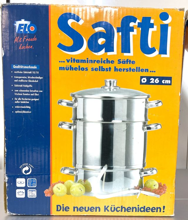 ELO Galactica Dampfentsafter 26cm - 5-teiliges Set Für Vitaminschonendes Entsaften