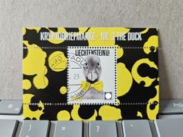 Liechtenstein Crypto Stamp Nr.3, The Duck, Pink, Ersttag