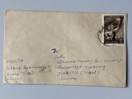 China-Tibet, 1960 Cover 4f, Sino-Soviet Anniversary