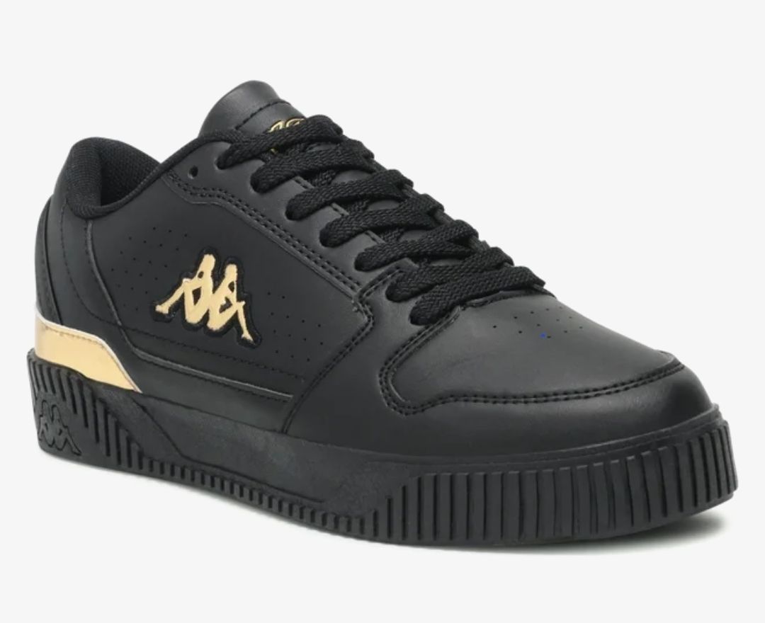 Kappa Damenschuhe: Baskets Kappa noires et dorées – Neu und originalverpackt aus Céligny von Cheyenne1991