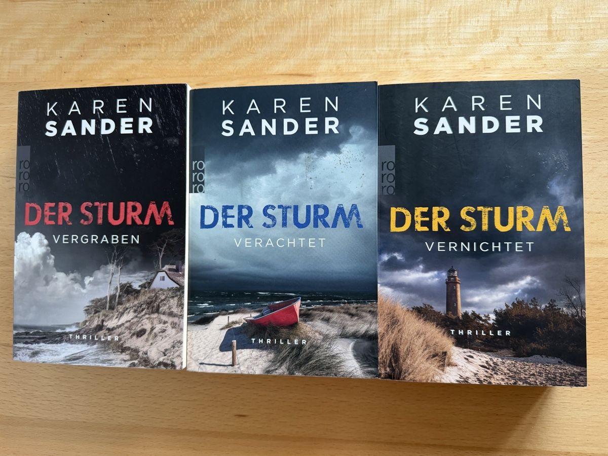 Bücher: Der Sturm Trilogie - Karen Sander – Gebraucht aus Schwarzenburg von Michellu