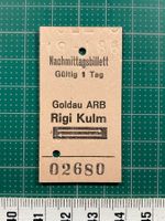Goldau ARB - Rigi Kulm, Nachmittagsbillett, 19.1.1986