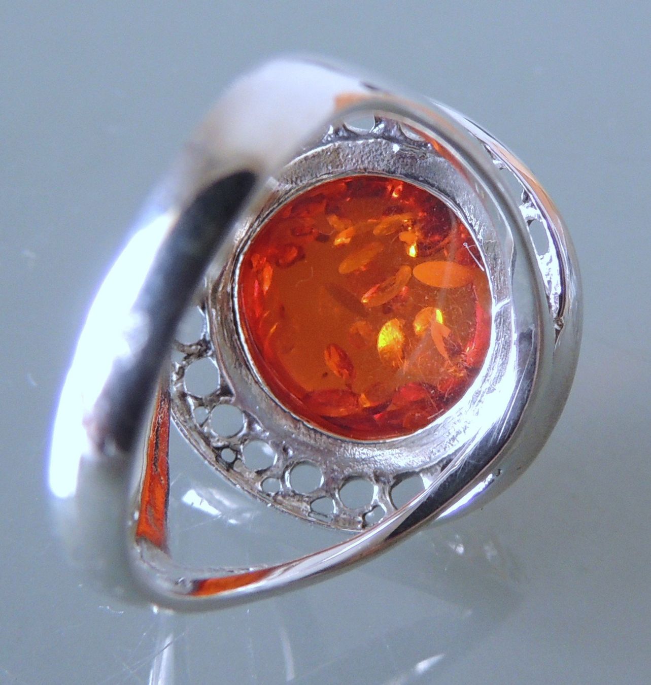 Bagues: Bernstein Silber 925 Fingerring Gr. 57 – D'occasion à Waldenburg par schaller707 4