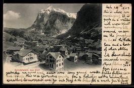AK Grindelwald, Das Dorf, 1903