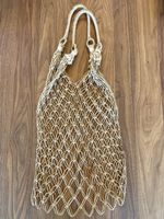 Crochet gehäkelter Netzbeutel Strandtasche Beachbag