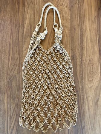 Crochet gehäkelter Netzbeutel Strandtasche Beachbag