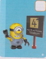 MEGA BLOKS FIGURE MINIONS SERIE 5 WITH 4 EXPLODING SIGN