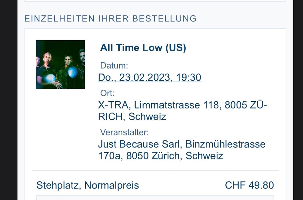 Concert Pictures: All Time Low @ X-Tra, Zurich 23.02.2023