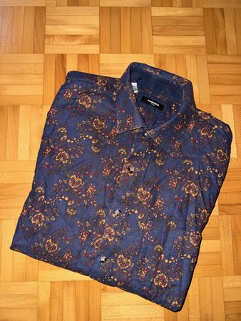 Walbusch Herrenhemd Größe 43/44 Regular Fit 100% Baumwolle