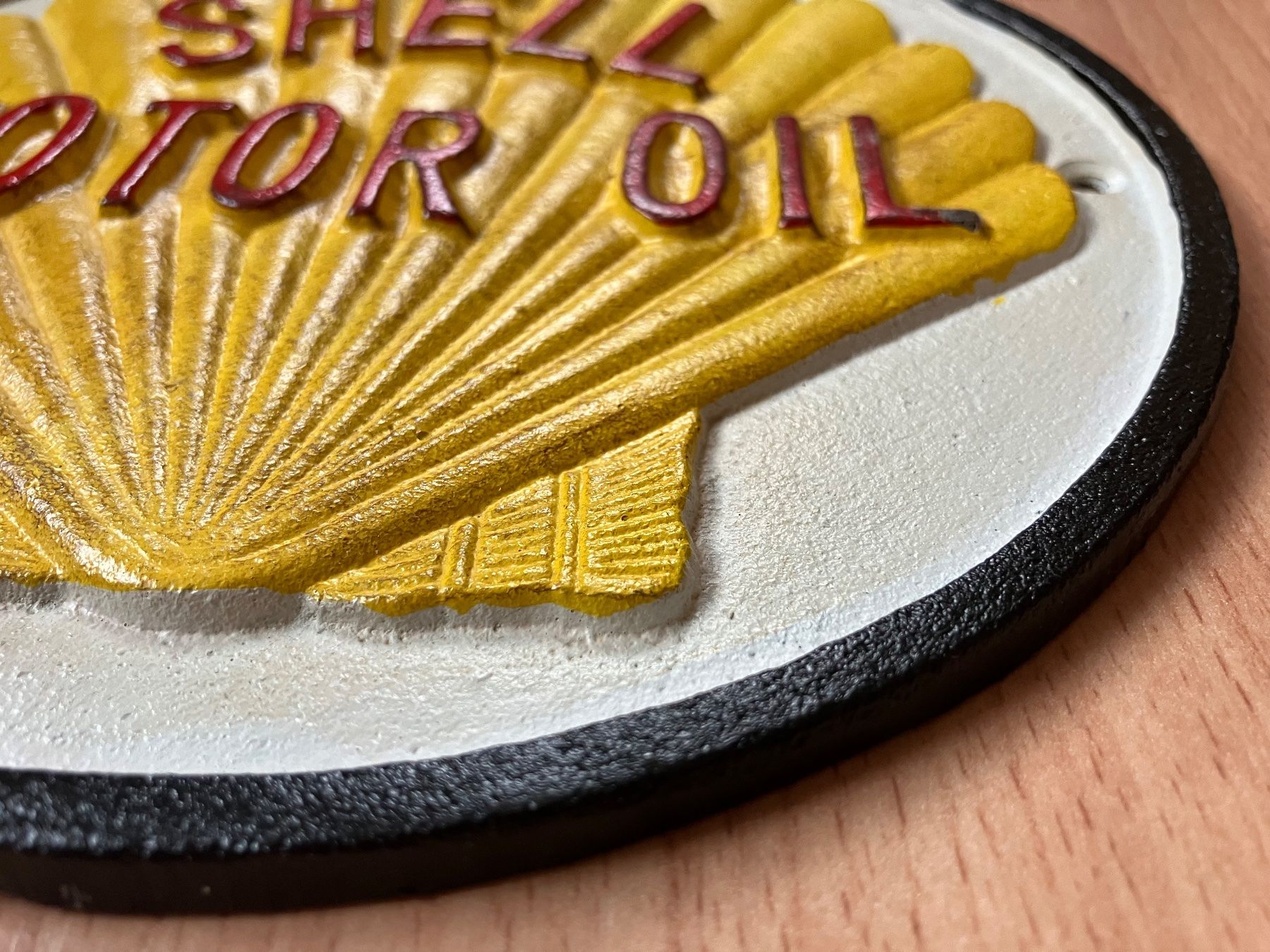 Shell Schilder: Shell Motor Oil heavy iron sign. – Gebraucht aus Zürich von  1