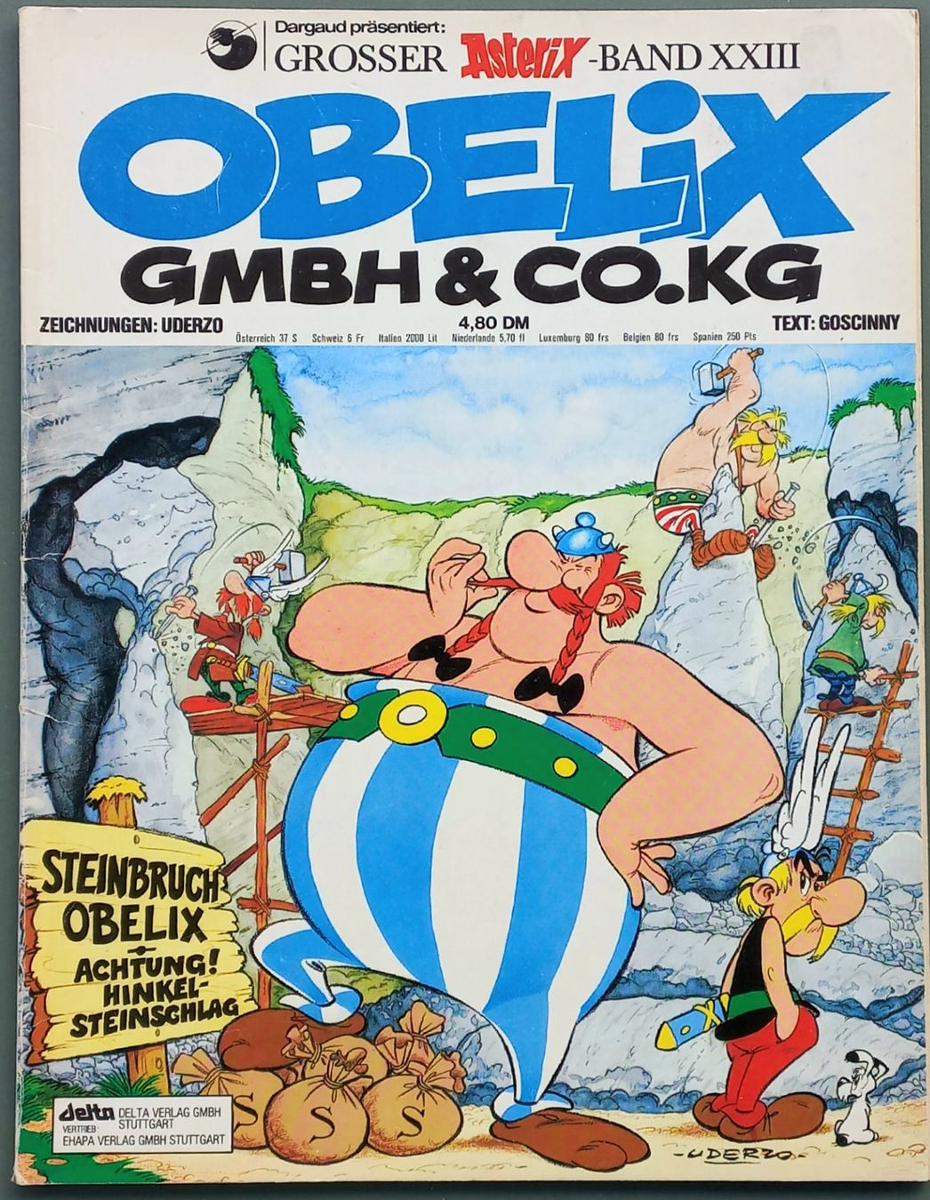 Fumetti: Comic - Asterix XXIII - Obelix GmbH & CO.AG – Usato da Niederuzwil venduto da lubimaja