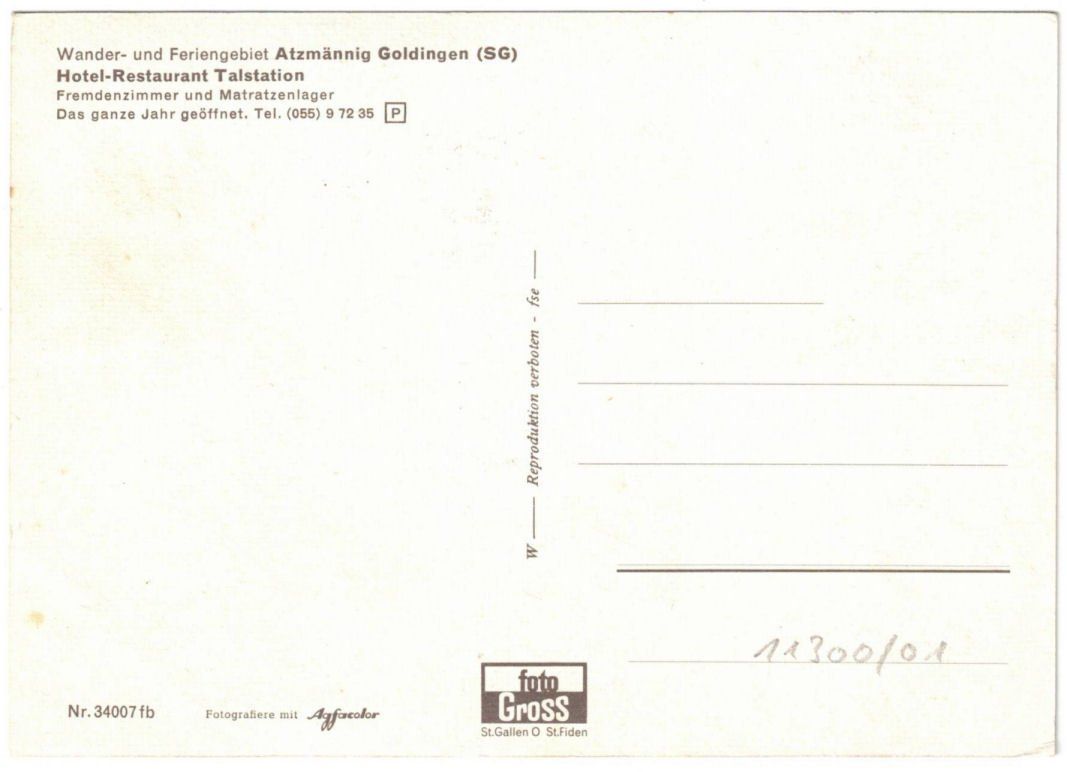 Cartoline postali: Goldingen - 3 Bild AK Atzmännig – Usato da Binningen venduto da Mountainrider 1