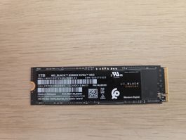 SSD M.2 NVMe 1TB - Western Digital Black SN850X