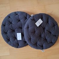 2 Sitzkissen Rios anthrazit 38D neu mit Schutzhülle