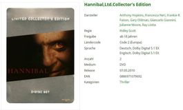Hannibal - Collector's Edition - DVD