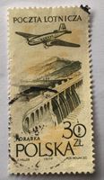 Briefmarken aus Polen Luftpost gestempelt
