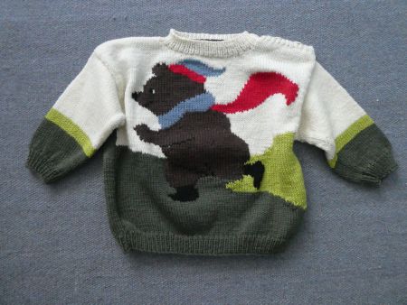 Kinderpulli selbst gestrickt Gr. 98