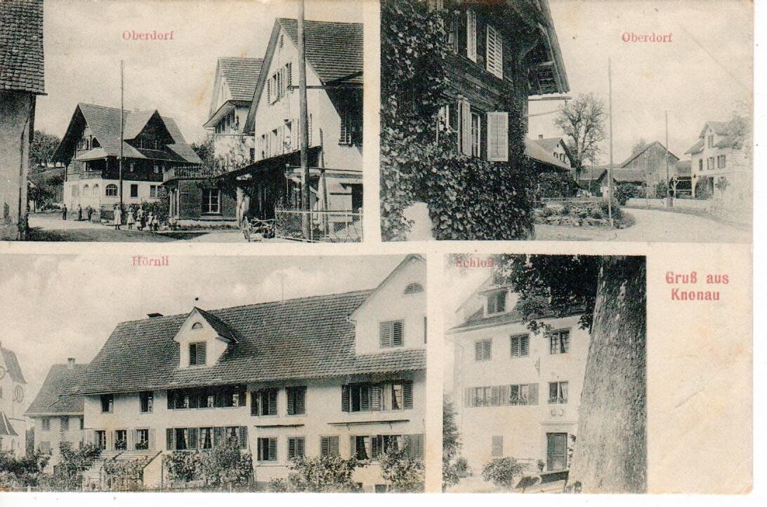 Cartoline postali: Gruss aus Knonau – Usato da Wolhusen venduto da Curver9