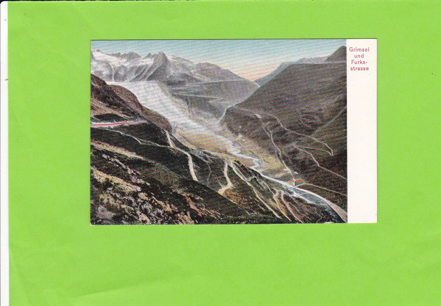 Cartoline postali: Grimsel-und Furkastrasse – Usato da St. Peterzell venduto da neckertal