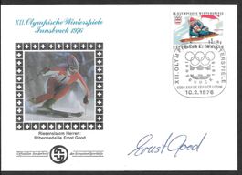 Sonderbrief Originalunterschrift Ernst Good Innsbruck 1976