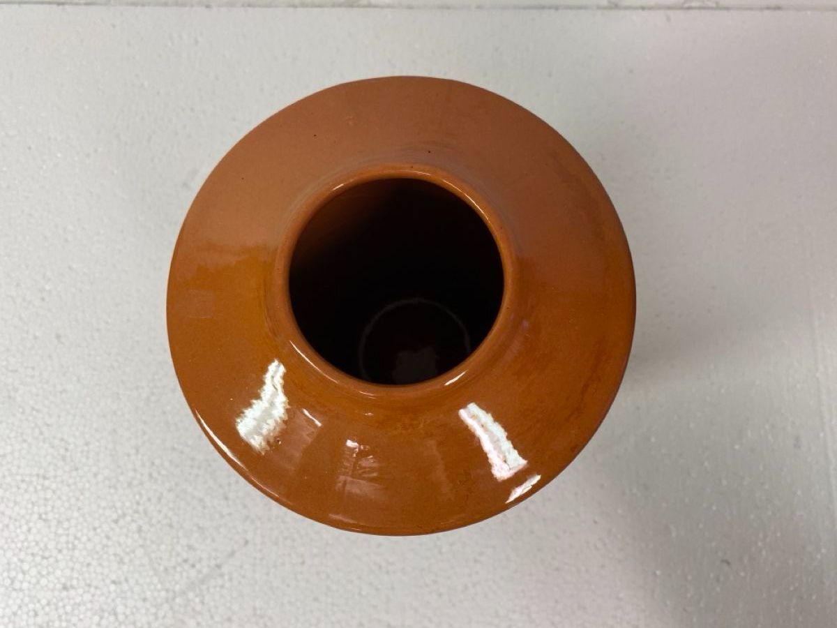 Vasi & Recipienti: Vase braun mit floralem Relief – Usato da sursee venduto da trilli-tralli 4
