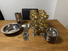 Morinox Stahl/Goldschalen