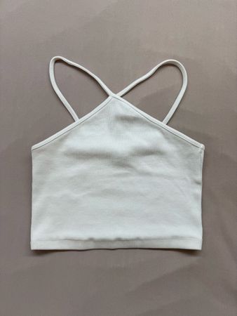 Top ZARA blanc taille M bon état 