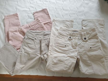 3 Cordhosen Heine Gr. 17 ,H&M 170 rosa, Madison beige Gr.3