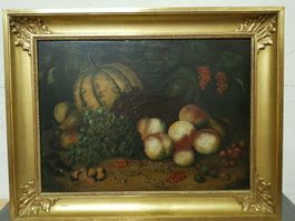 belle nature morte ancienne monog. CW