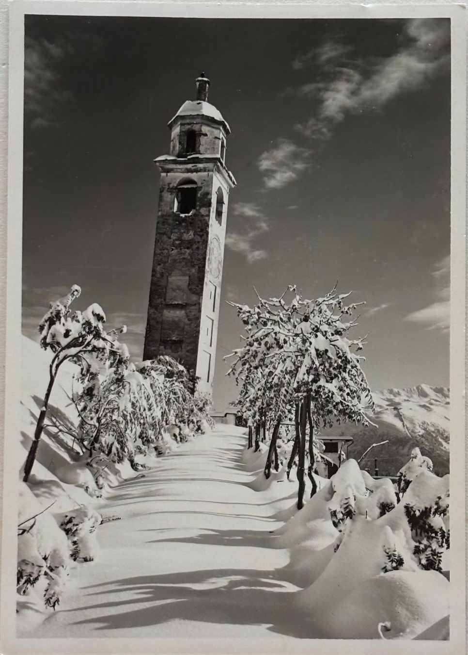 Cartoline postali: O. Rutz, St. Moritz, schiefer Turm – Usato da Frauenfeld venduto da Merk52