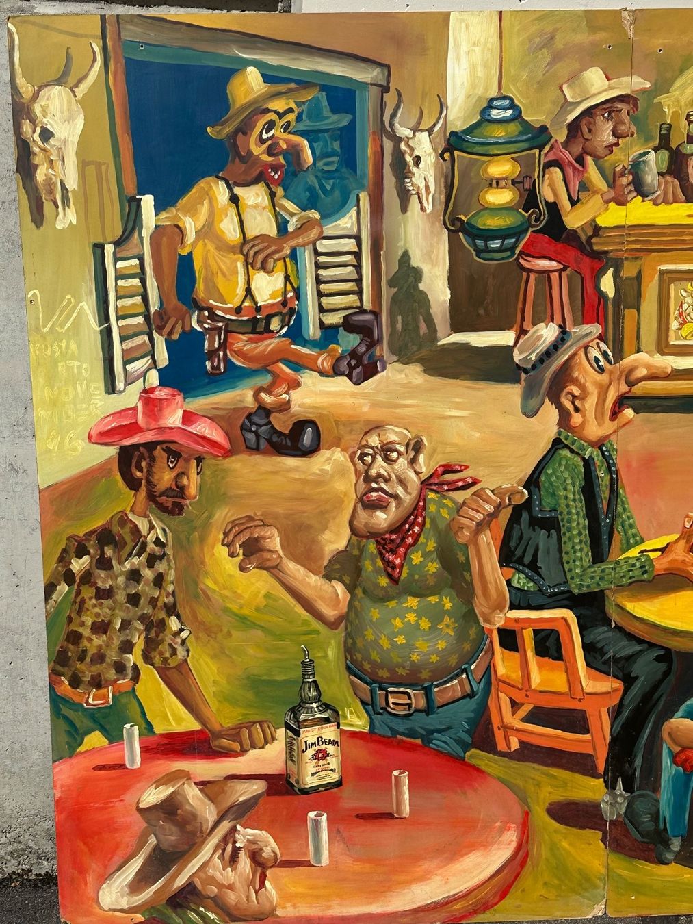 Posters & Illustrations: Wandbild handgemalt Scene Western Saloon – D'occasion à Nebikon par Wegere1 6