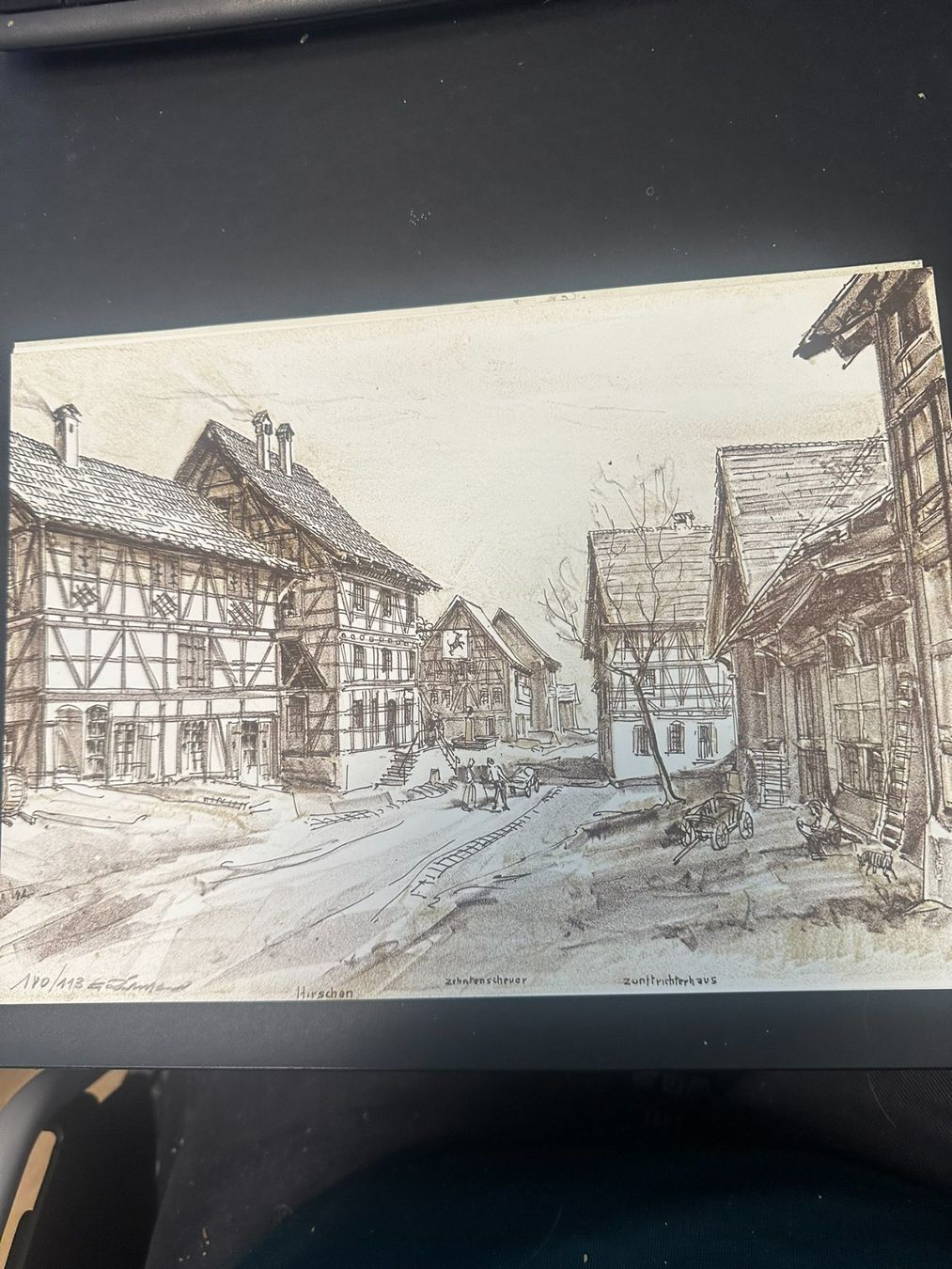 Grafiken & Lithographien: Ballenberg, Lithografie Gustav Ritschard – Neu (gemäss Beschreibung) aus Lyssach von Zsag