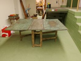 tavolo a bandelle  industrial design