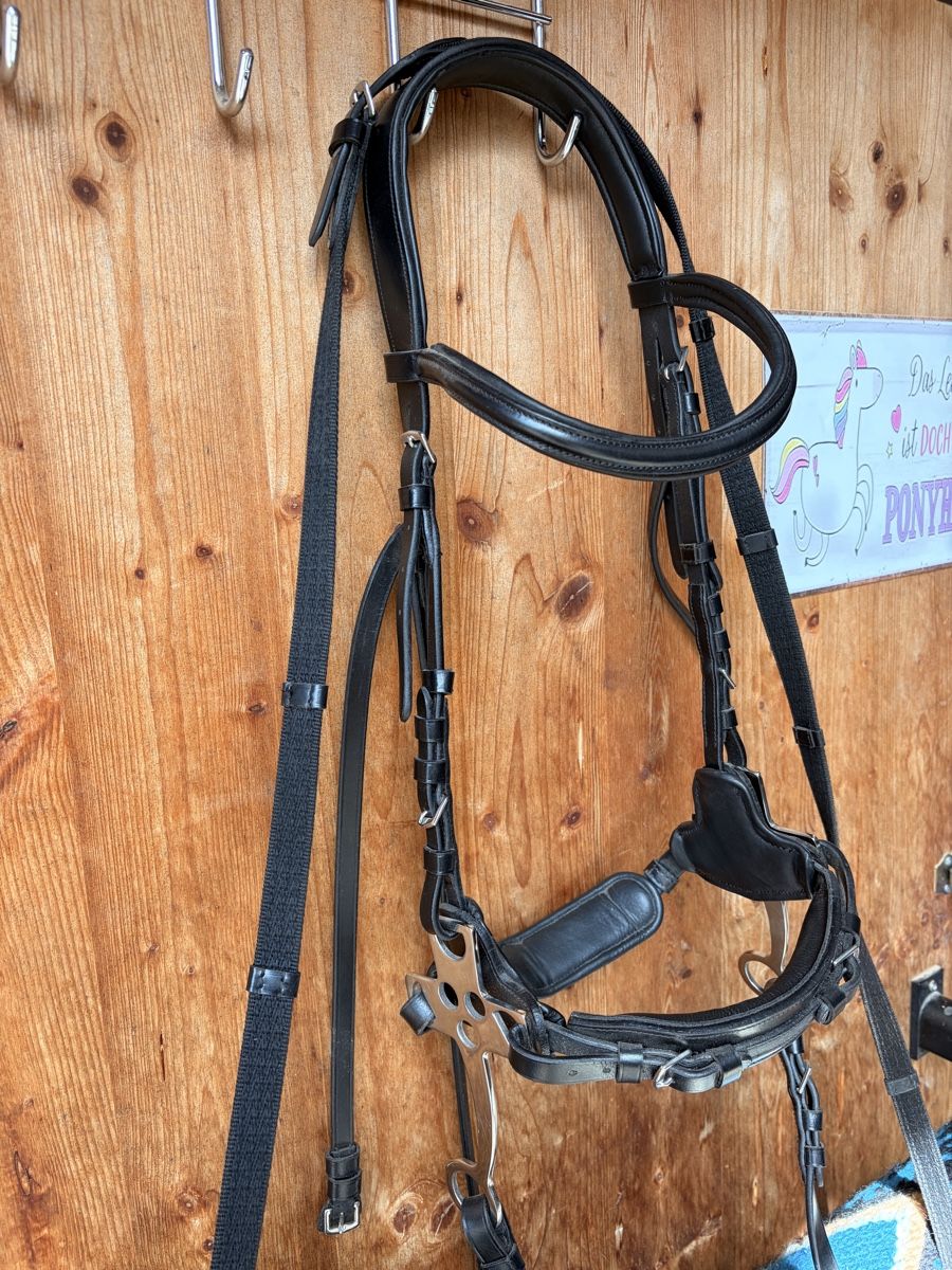 Zaumzeug & Halfter: Hackamore-Zaumzeug in schwarz, Cob – Neu (gemäss Beschreibung) aus Lützelflüh-Goldb von Cashew8 1